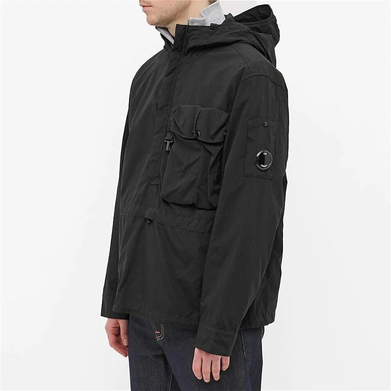 Cp Company Taylon P Hooded Lens Overshirt in Black