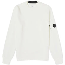 Load image into Gallery viewer, Cp Company Diagonal Raised Lens Sweatshirt White
