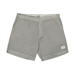 Cp Company Eco-Chrome R Stitch Logo Swim Shorts in Flint Grey