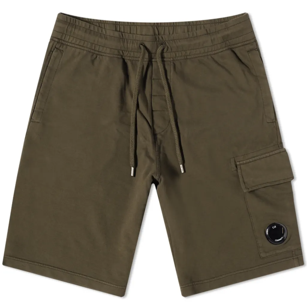 Khaki fleece shorts discount