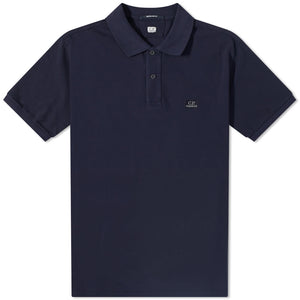 Cp Company Resist Dyed Polo Shirt In Navy