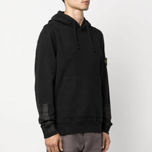 Load image into Gallery viewer, Stone Island Arm Print Hooded Sweatshirt in Black
