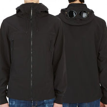 Load image into Gallery viewer, Cp Company Goggle S/S Soft Shell Jacket in Black
