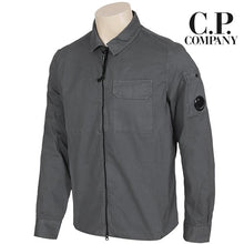 Load image into Gallery viewer, Cp Company Gabardine Zip Overshirt In Dark Grey
