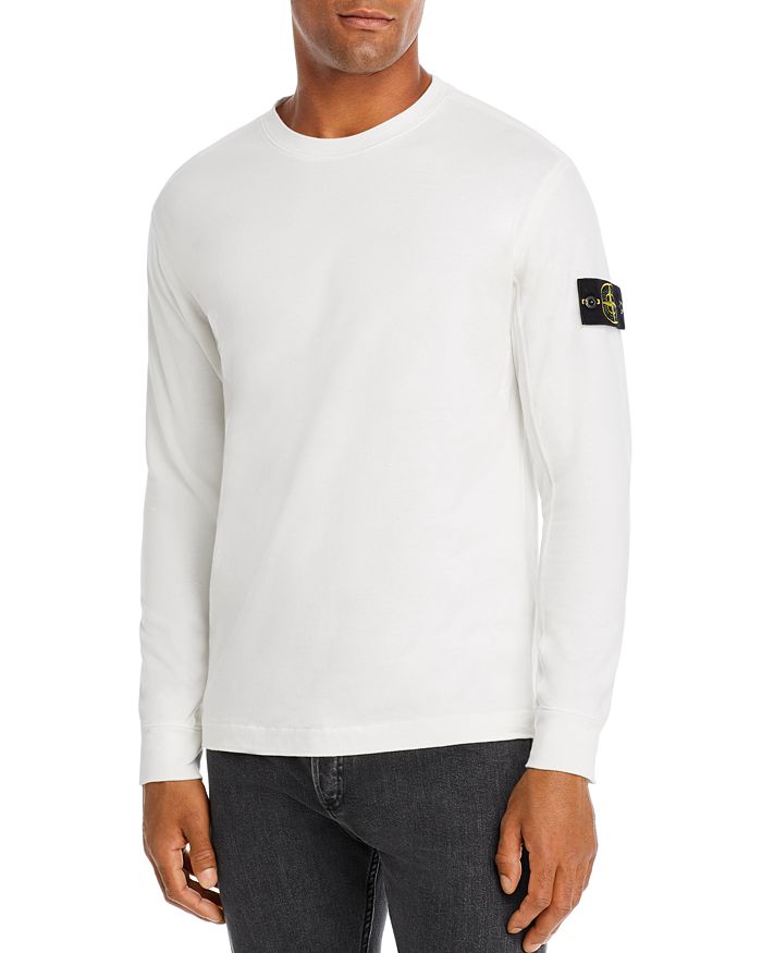 Stone Island Light Fleece Sweatshirt In White