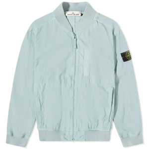 Stone Island Cupro Cotton Twill-TC Jacket In Sky Blue
