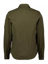 Load image into Gallery viewer, Cp Company Gabardine Zip Overshirt In Ivy Green
