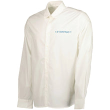 Load image into Gallery viewer, Cp Company Popeline Graphic Logo Print Shirt in White

