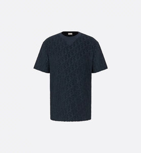 Dior Oblique Relaxed Fit T-Shirt In Navy