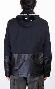 Cp Company Gore-Tex Infinium Mixed Collared Goggle Jacket In Black