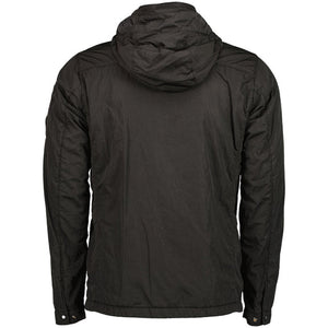 Cp Company Junior Chrome-R Lens Garment Dyed Jacket In Black