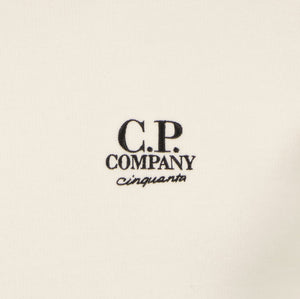 Cp Company 50th Anniversary Sweatshirt In White