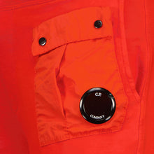Load image into Gallery viewer, CP Company Junior Light Fleece Mixed Lens Shorts in Red
