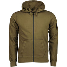Load image into Gallery viewer, Cp Company Lens Full Zip Hoodie In Ivy Green
