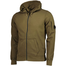 Load image into Gallery viewer, Cp Company Lens Full Zip Hoodie In Ivy Green

