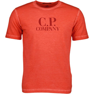 Cp Company I.C.E Logo T-Shirt Fiery Red