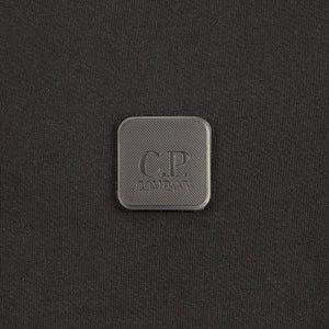 Cp Company Metropolis Series Quarter Zip Hoodie In Black