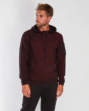 Load image into Gallery viewer, Cp Company Wool Blend Hooded Fleece Knit In Bordeaux
