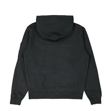 Load image into Gallery viewer, Cp Company Garment Dyed Overhead Lens Hoodie In Black
