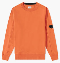 Load image into Gallery viewer, Cp Company Diagonal Raised Cotton Lens Sweatshirt Harvest Pumpkin
