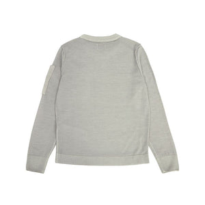 Cp Company Junior Fine Wool Knit In String Grey 051