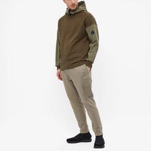 Load image into Gallery viewer, Cp Company Diagonal Raised Mixed Shell Hoodie In Ivy Green
