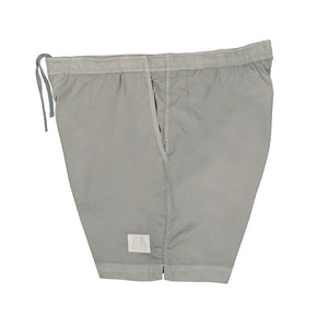 Cp Company Eco-Chrome R Stitch Logo Swim Shorts in Flint Grey