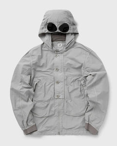 Cp Company Flatt Nylon Goggle Overshirt Drizzle Grey