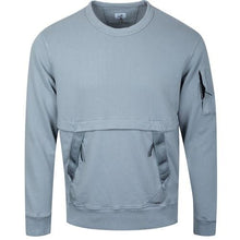 Load image into Gallery viewer, Cp Company Utility Lens Sweatshirt In Griffin Grey
