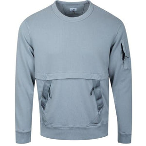 Cp Company Utility Lens Sweatshirt In Griffin Grey