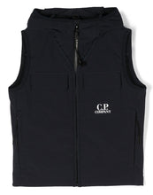 Load image into Gallery viewer, Cp Company Junior Shell-R Goggle Logo Gilet Black

