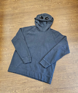Cp Company Goggle Hoodie In Navy
