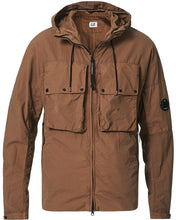 Load image into Gallery viewer, Cp Company Flatt Nylon Utility Long Jacket In Brown
