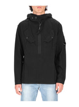 Load image into Gallery viewer, Cp Company Quarter Zip Overshirt In Black
