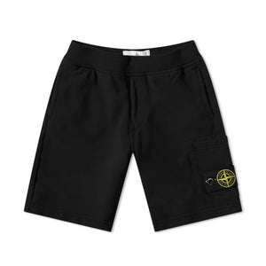 Stone Island Junior Sweat Shorts in Black