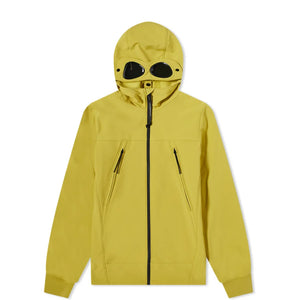 Cp Company Soft Shell Goggle Jacket In Golden Nugget