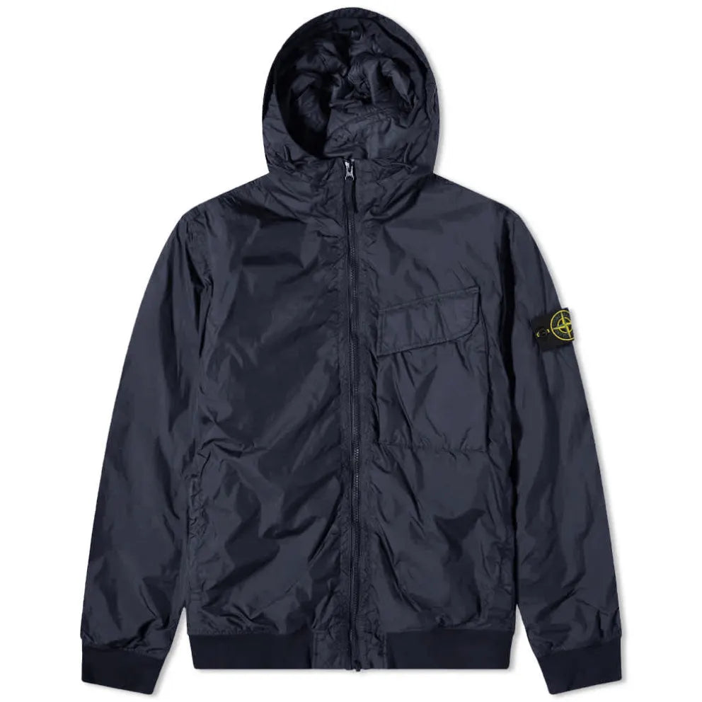 Stone Island Garment Dyed Crinkle Reps R-Ny With Primaloft-Tc In Navy