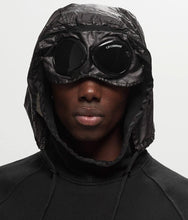 Load image into Gallery viewer, Cp Company Mixed Overhead Hoodie Black
