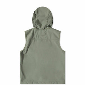 Cp Company Junior Shell-R Goggle Logo Gilet Bronze Green