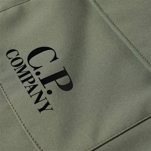 Cp Company Junior Shell-R Goggle Logo Gilet Bronze Green