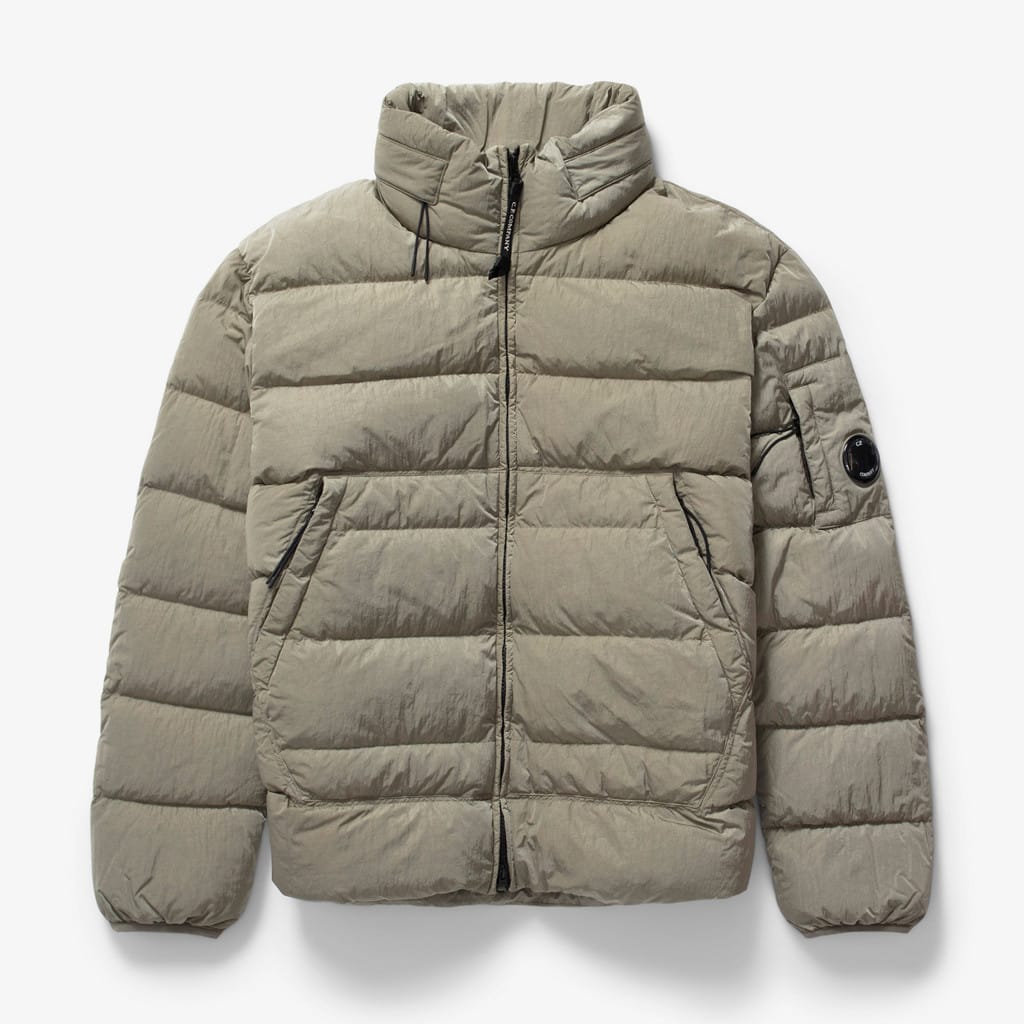 Cp Company Chrome R Padded Down Jacket in Silver Sage TET Clothing