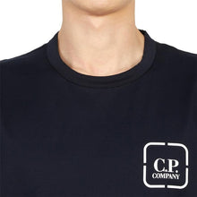 Load image into Gallery viewer, Cp Company Metropolis Box Logo T-Shirt Navy
