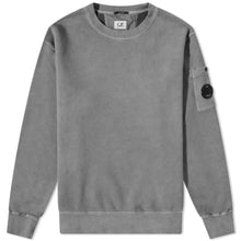 Load image into Gallery viewer, Cp Company Brushed Emerized Resist Dyed Lens Sweatshirt In Titanium
