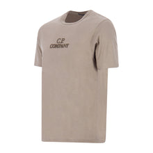Load image into Gallery viewer, Cp Company Mercerized Cotton Twisted Jersey Embroidered Logo T-Shirt In Silver Sage

