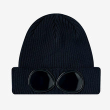 Load image into Gallery viewer, Cp Company Junior Knitted Goggle Beanie In Navy
