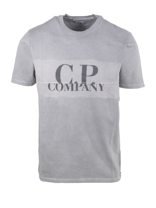CP Company 24/1 Jersey Tie Dye Tshirt In Grey