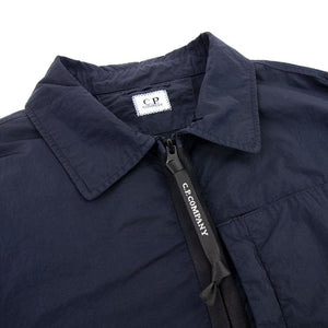 Cp Company Chrome-R Zip Lens Overshirt in Navy