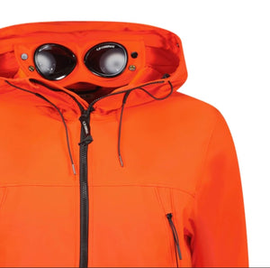 Cp Company Goggle S/S Soft Shell Jacket in Fiery Red
