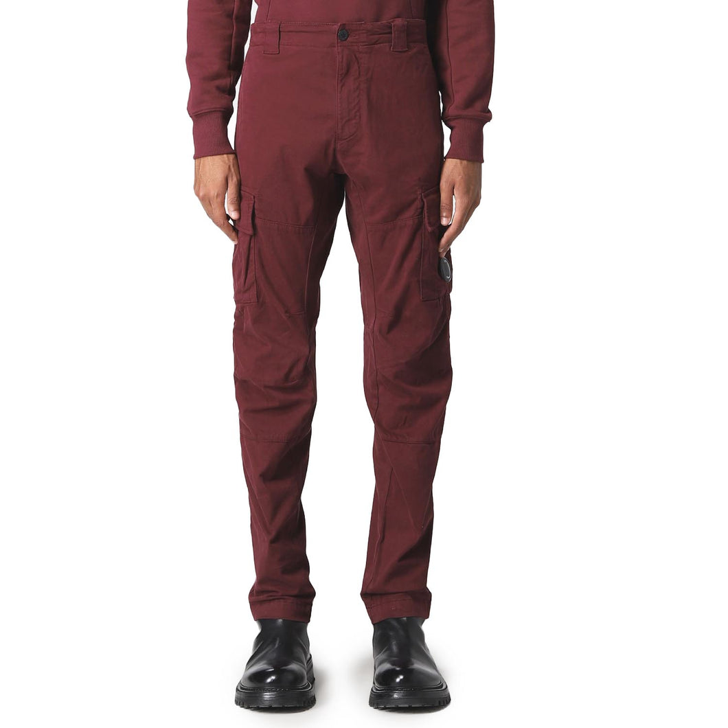 Cp Company Stretch Satin Cargo Pants In Port Royal