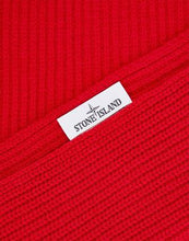 Load image into Gallery viewer, Stone Island Patch Logo Wool Scarf In Red
